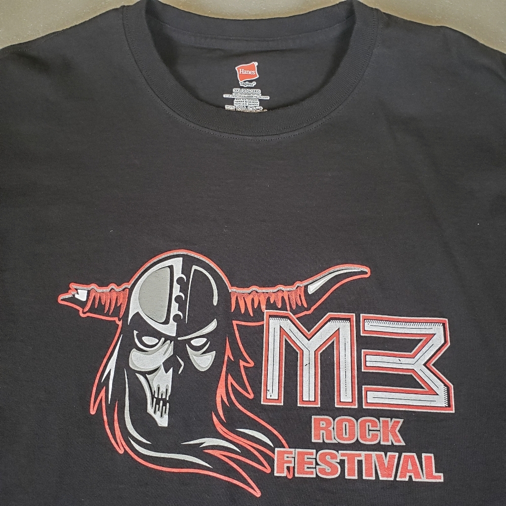 2017 M3 Rock Festival 3XL T-shirt Hanes